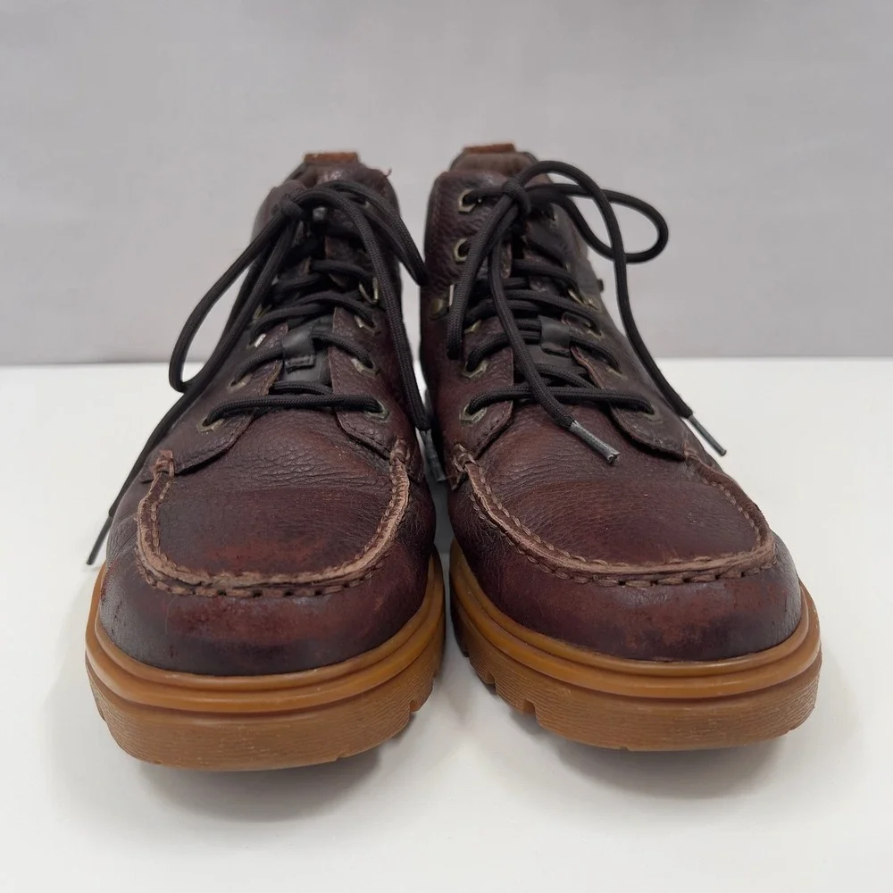 Rockport Works Mens RK6710 Waterproof Leather Safety Work Boots Brown Wide 9.5W
